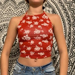 Forever 21 rose crop top